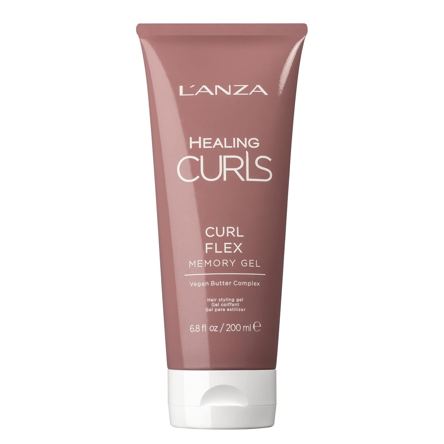 L'ANZA Healing Curls Curl Flex Memory Gel - Curl Gel for Curly Hair - Creates Strong, Long-Lasting and Touchable Hold with Sulphate Free, Paraben Free Formula (6.8 Fl Oz) - Accessories image 1