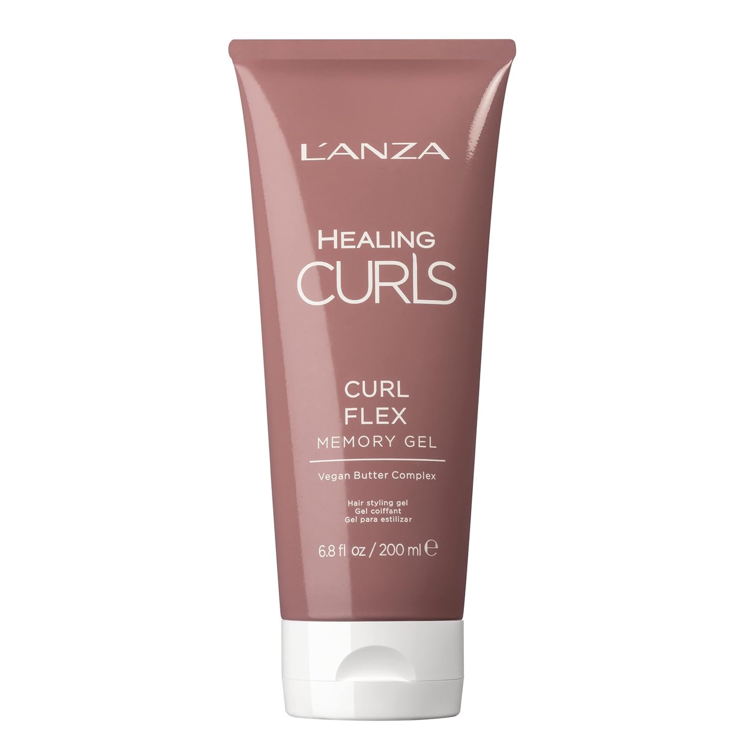 L'ANZA Healing Curls Curl Flex Memory Gel - Curl Gel for Curly Hair - Creates Strong, Long-Lasting and Touchable Hold with Sulphate Free, Paraben Free Formula (6.8 Fl Oz) - Accessories image 1
