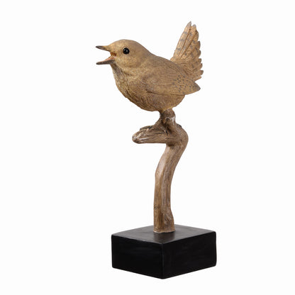 53008-D - Sing Bird On Branch Lifelike Resin Bird Home Tabletop Decor - Furniture image 7