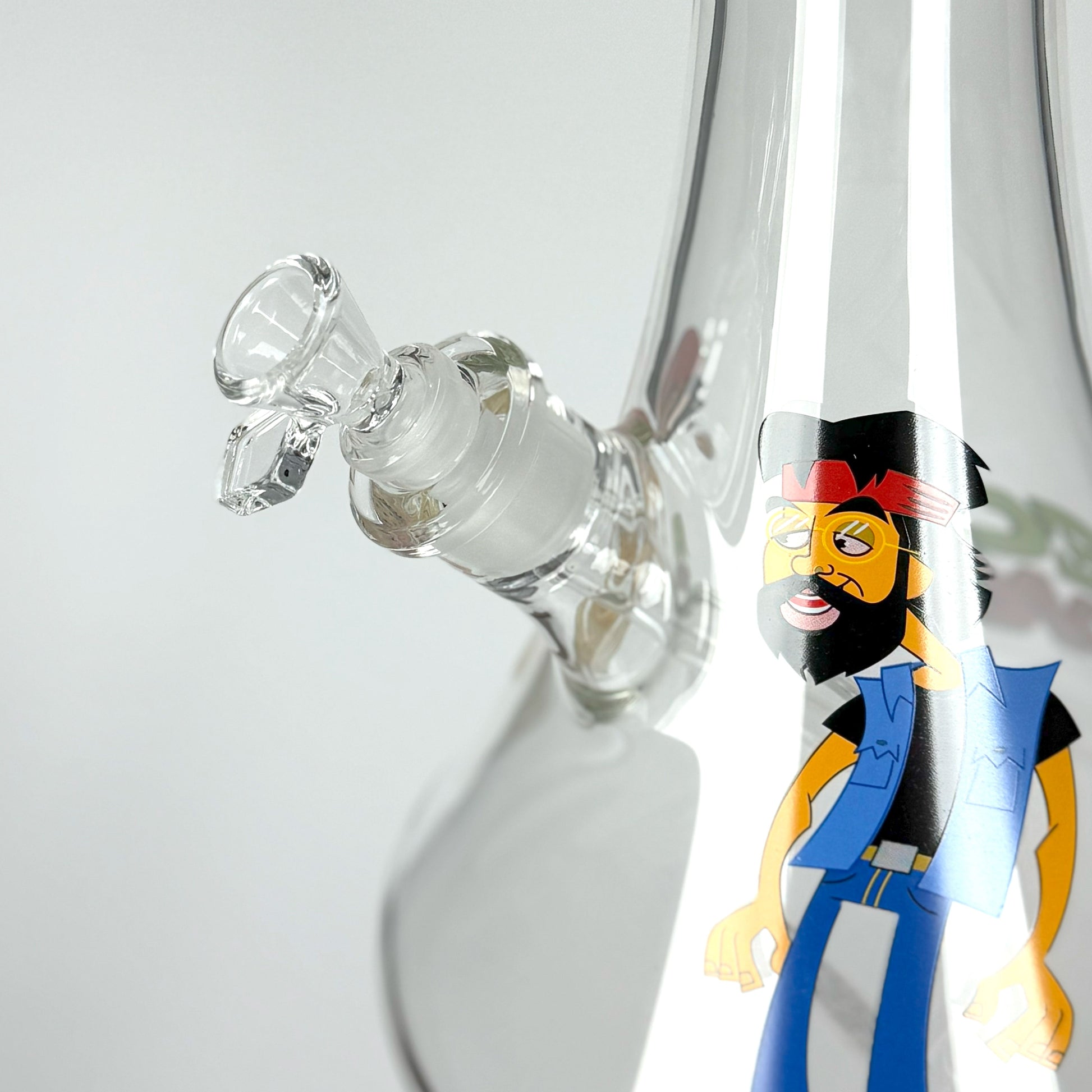 Cheech & Chong® Glass |  48" Tall 7mm Thick How High Are You Bell Base Water Pipe - Misc image 6