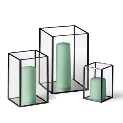 36 Slim Pillar Candles and Black Luxus Lanterns - Home Decor image 8