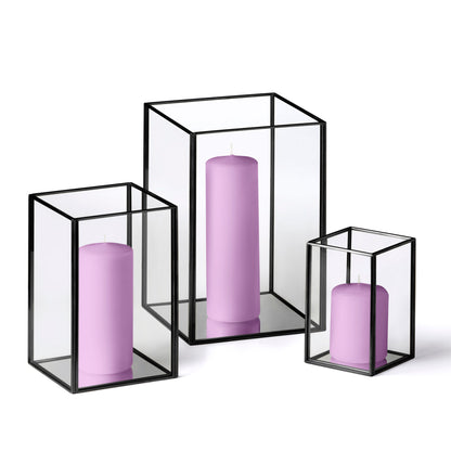 36 Slim Pillar Candles and Black Luxus Lanterns - Home Decor image 19