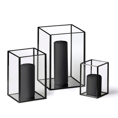 36 Slim Pillar Candles and Black Luxus Lanterns - Home Decor image 25