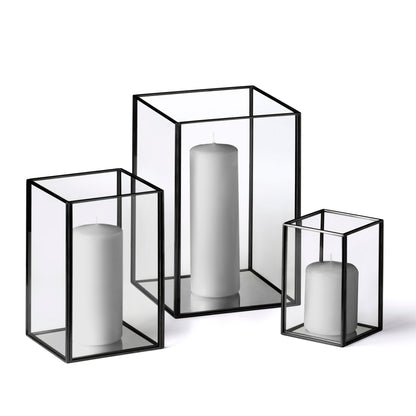 36 Slim Pillar Candles and Black Luxus Lanterns - Home Decor image 27
