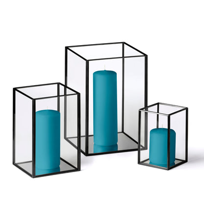 36 Slim Pillar Candles and Black Luxus Lanterns - Home Decor image 29