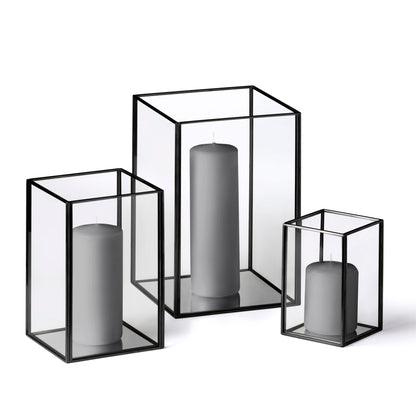 36 Slim Pillar Candles and Black Luxus Lanterns - Home Decor image 32