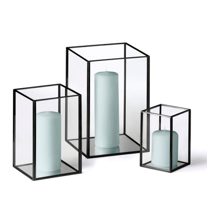 36 Slim Pillar Candles and Black Luxus Lanterns - Home Decor image 41