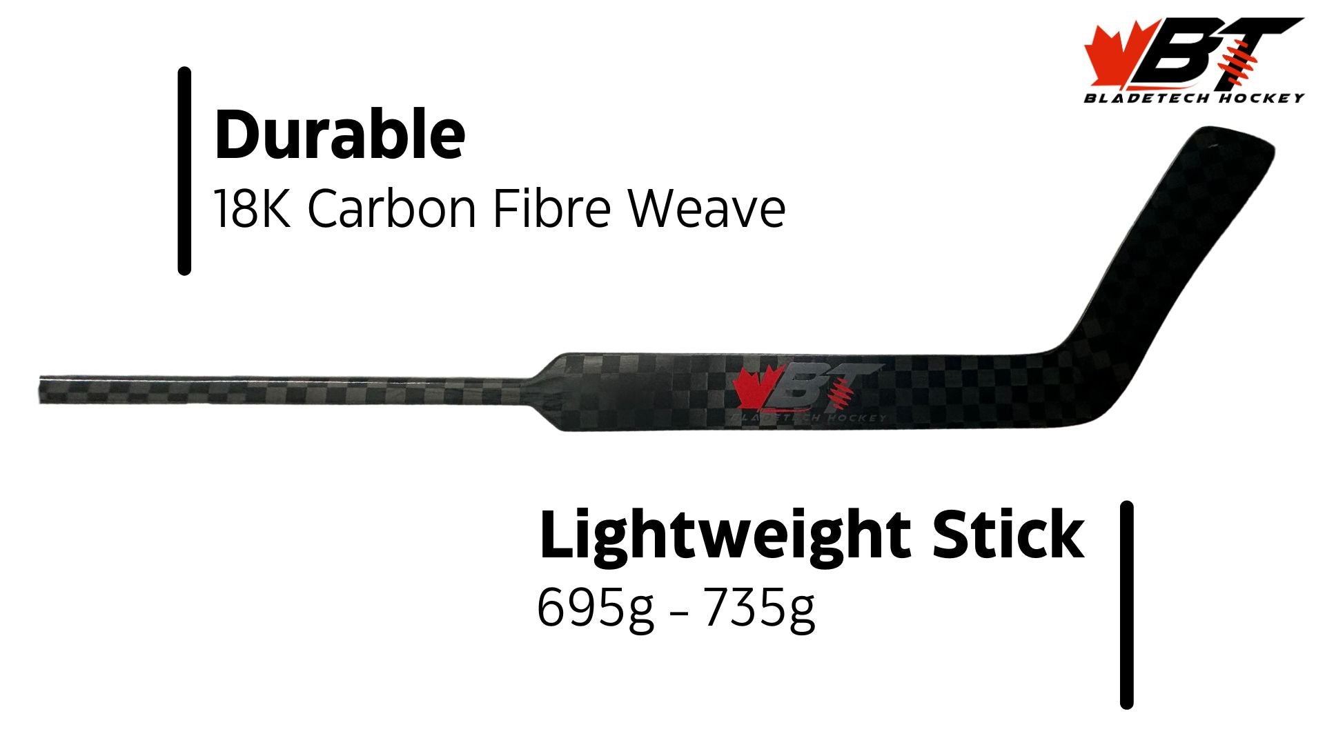 Bladetech Blacked Out Goalie Stick - Senior - Furniture image 2