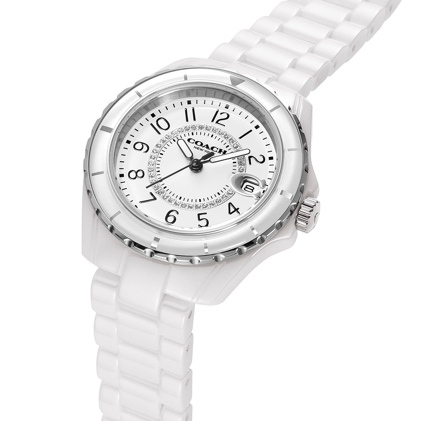 Coach Preston White Dial White Steel Strap Watch for Women - 14503462 - Jewelry image 6