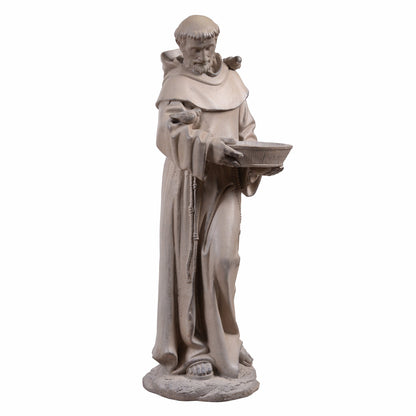 77191 - St Francis Of Assisi Birdbath Garden Statue - Home Decor image 2