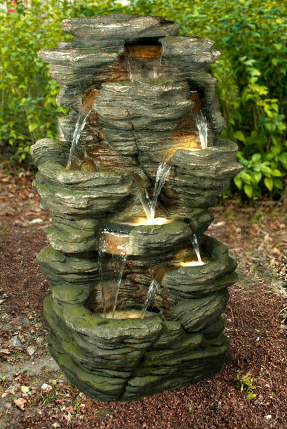 FOUNTAIN ROCK MULTI LEVEL WITH LED WARM WHITE - Furniture image 1