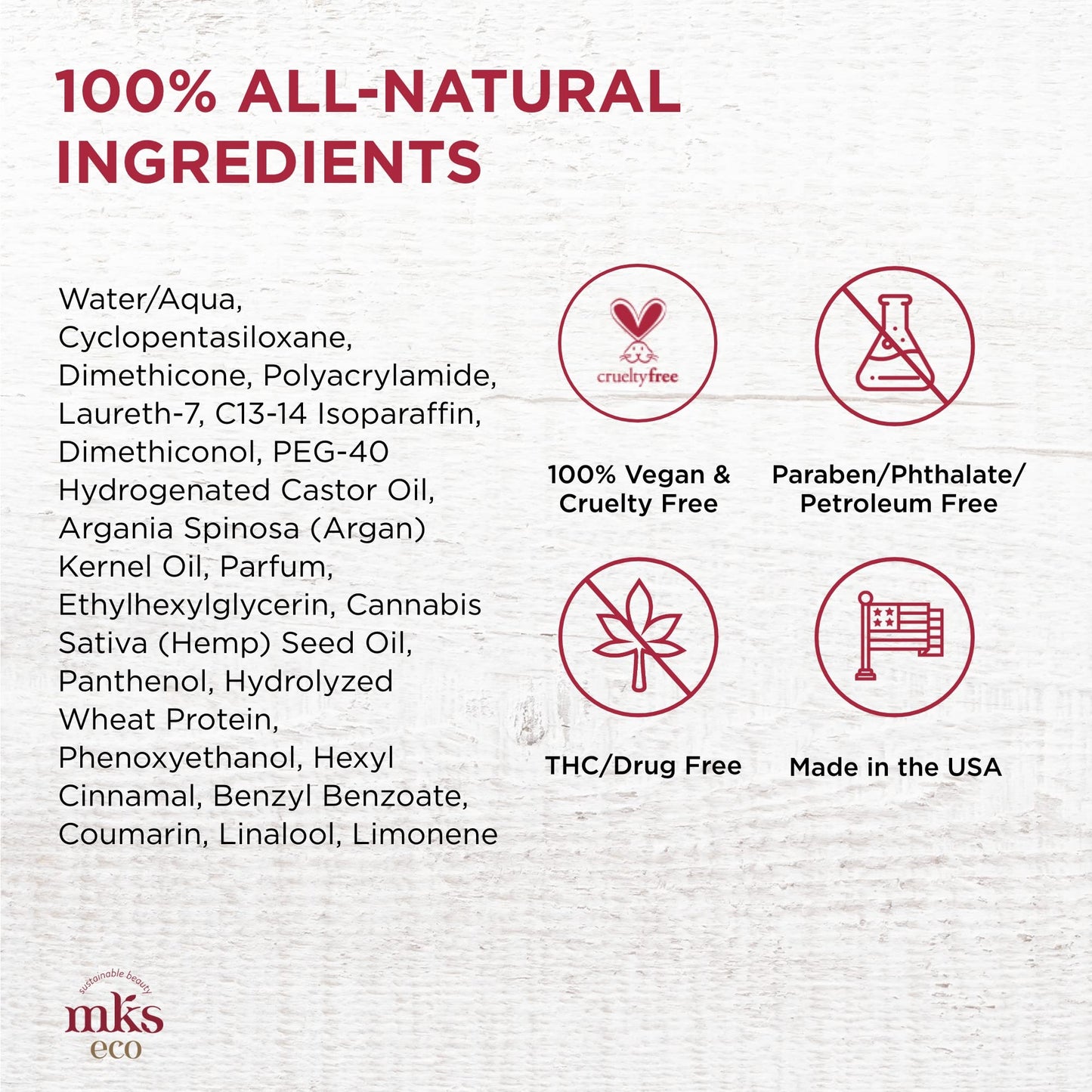 MKS eco Endz, Original Scent - 4 fl oz - Split End Mender & Preventer - Moroccan Argan Oil, Hemp Seed Oil - Vegan & Cruelty Free - Misc image 4