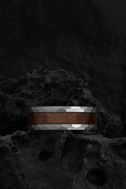 The Poseidon: Ironwood and Tungsten Ring of Endurance - Jewelry image 2