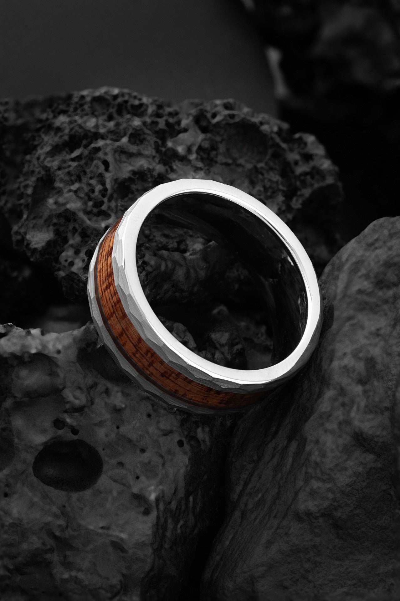 The Poseidon: Ironwood and Tungsten Ring of Endurance - Jewelry image 3