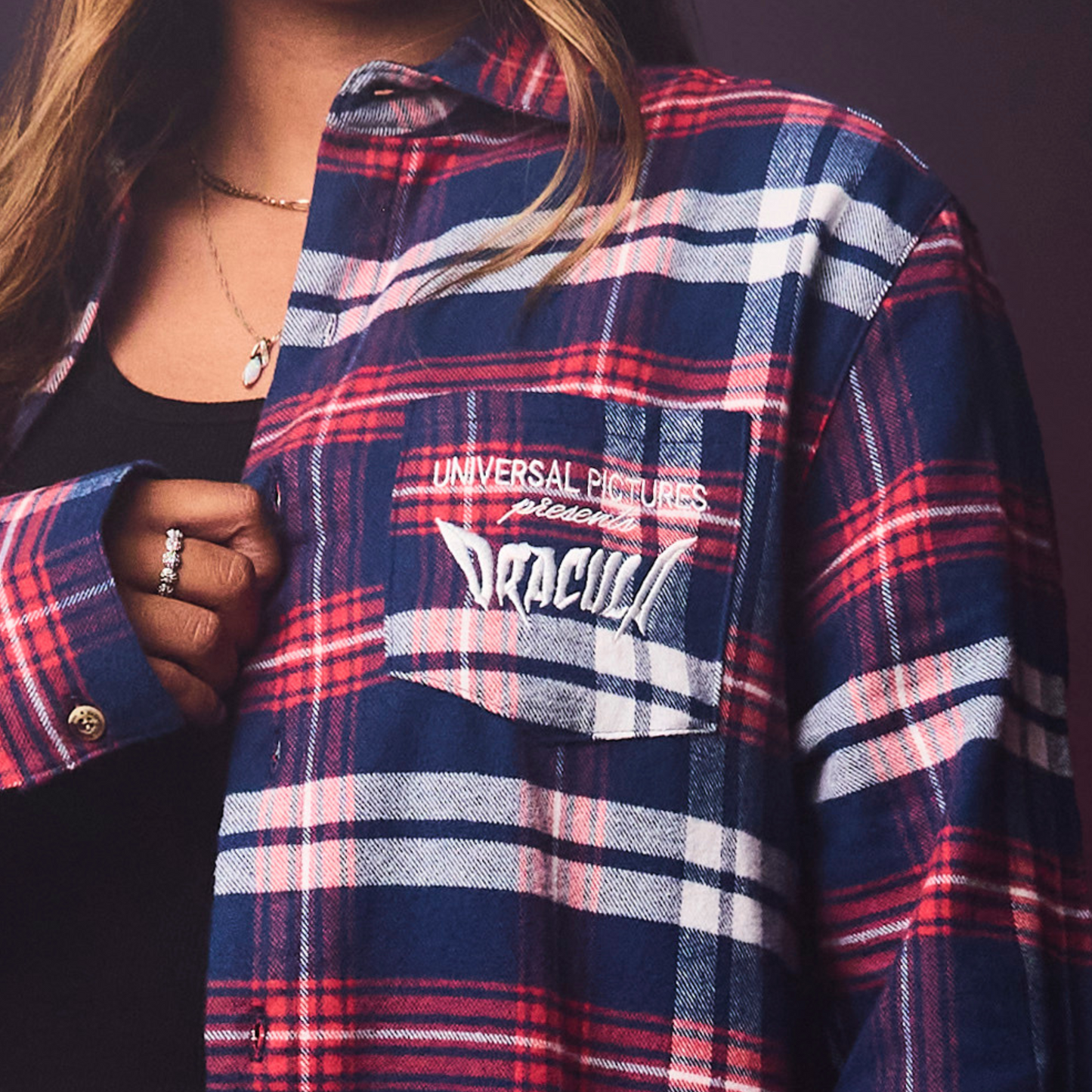 Universal Monsters Dracula Flannel - Misc image 6