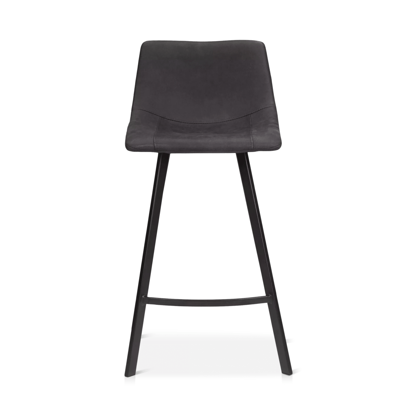 Textured Faux Leather and Metal Bar Stool - Misc image 6