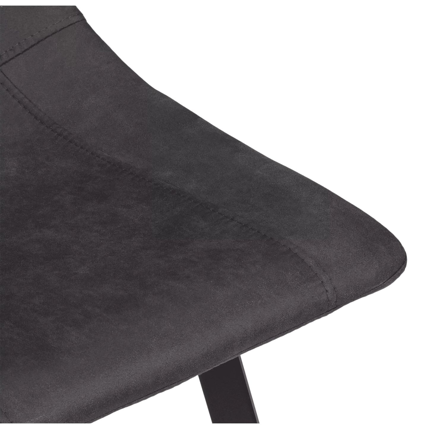 Textured Faux Leather and Metal Bar Stool - Misc image 5