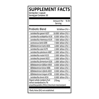 UTI preventing probiotic | 50 billion - Misc image 2