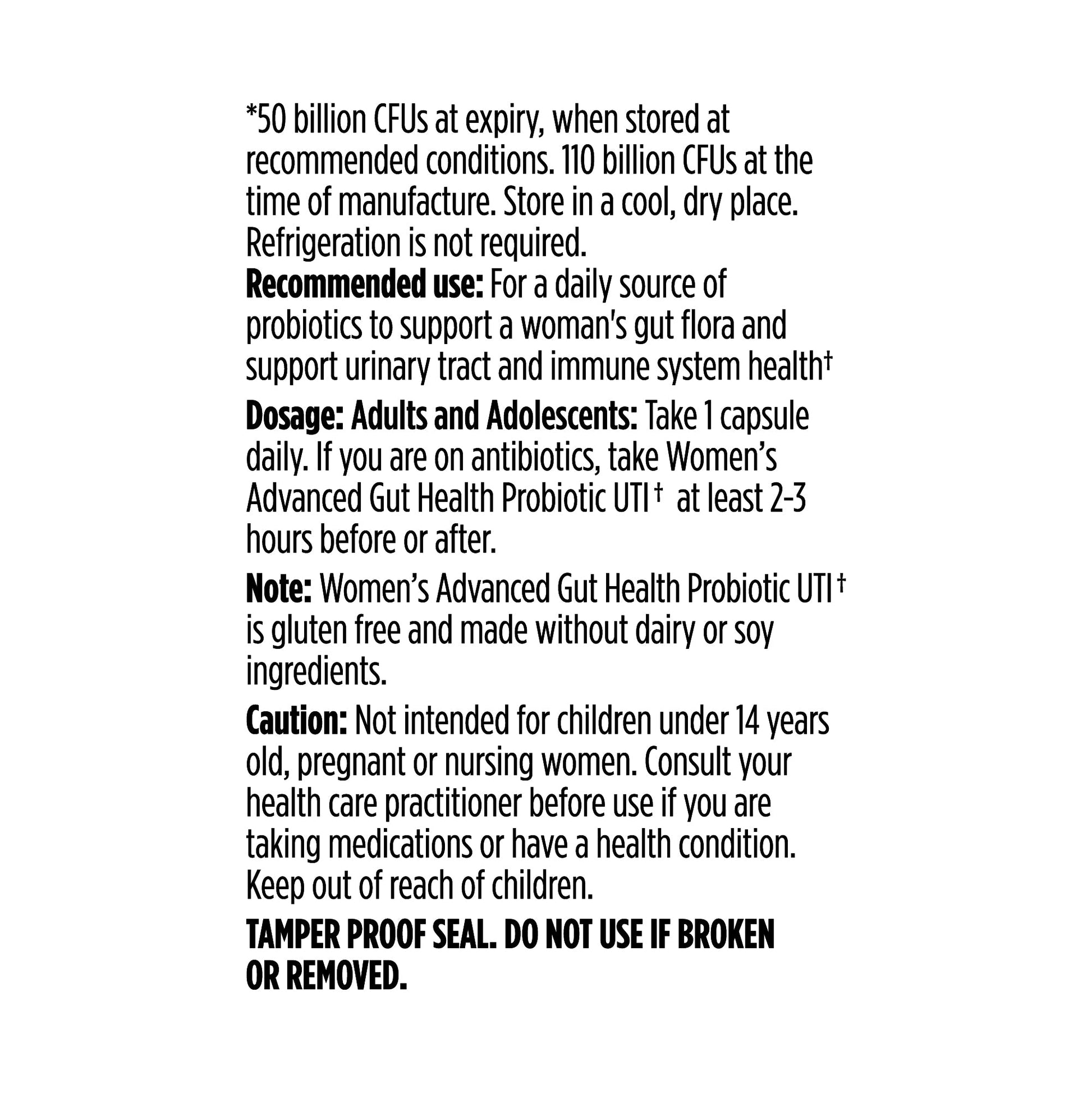 UTI preventing probiotic | 50 billion - Misc image 3