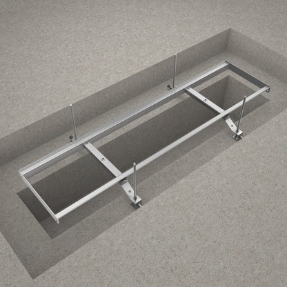 8" BASE Stainless Steel Frame for Linear Grates - Bedding image 3
