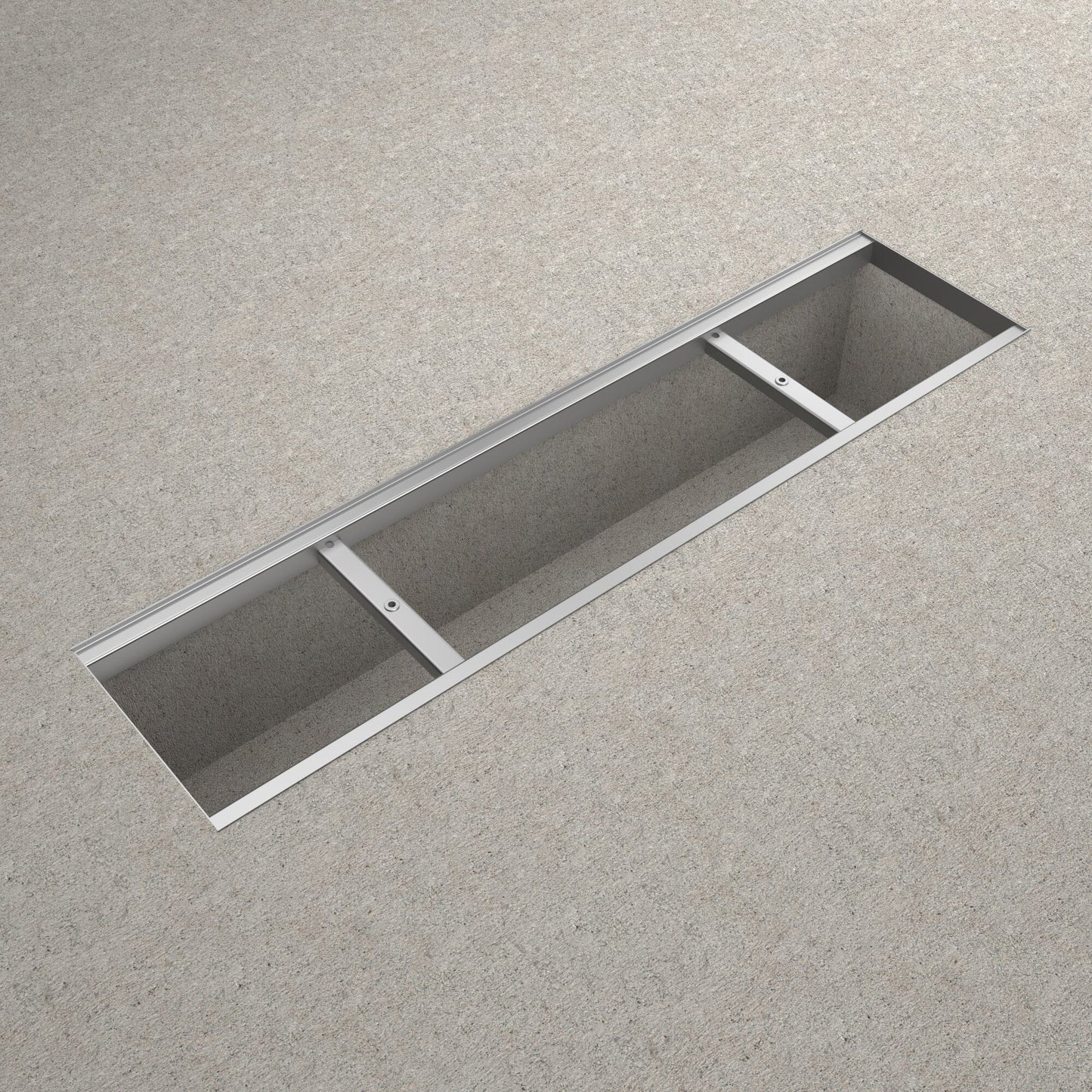 8" BASE Stainless Steel Frame for Linear Grates - Bedding image 4