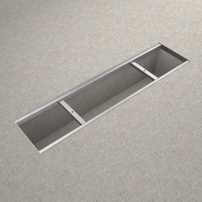 8" BASE Stainless Steel Frame for Linear Grates - Bedding image 4