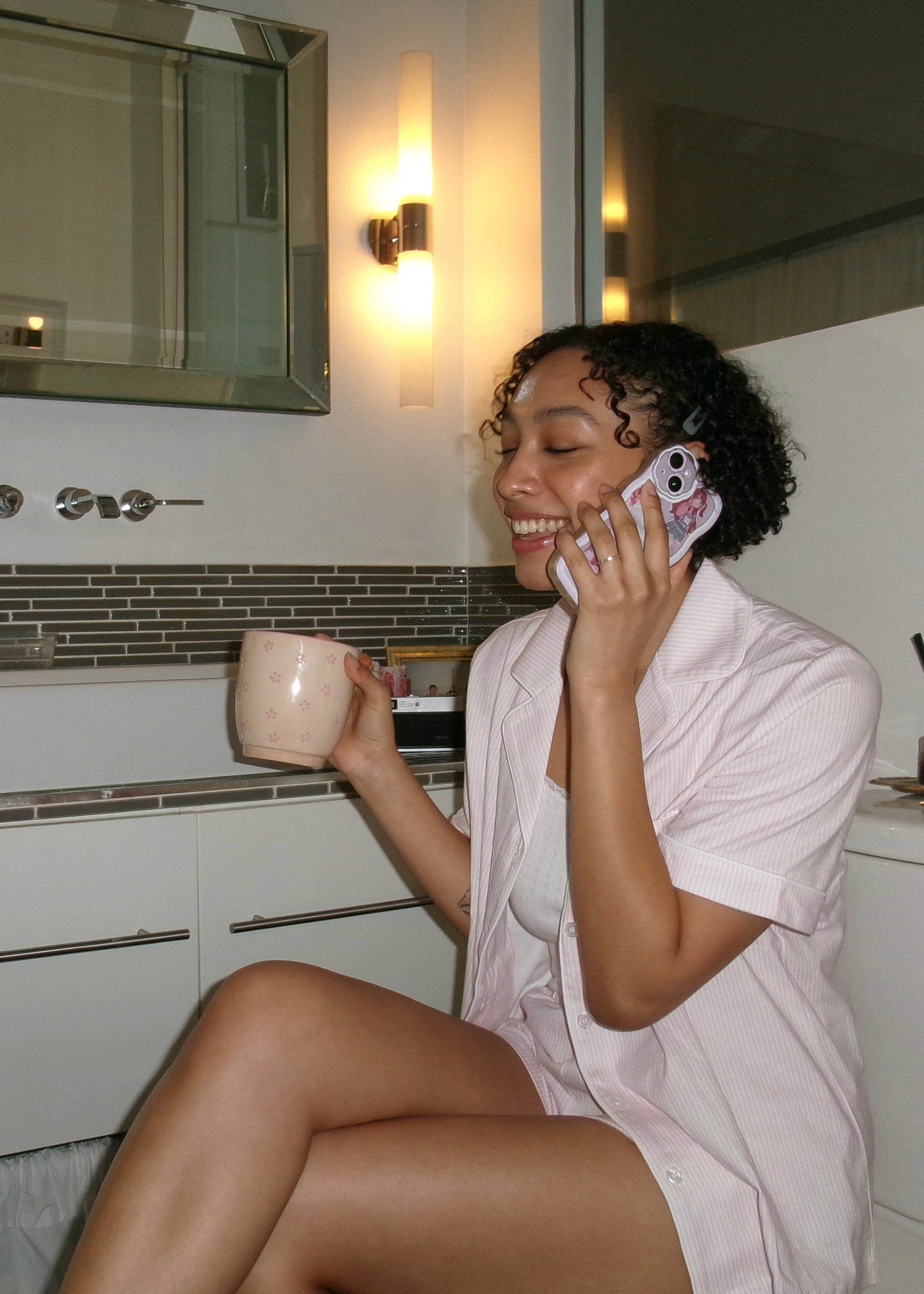 Striped Cotton Lounge Pants - Apparel image 2