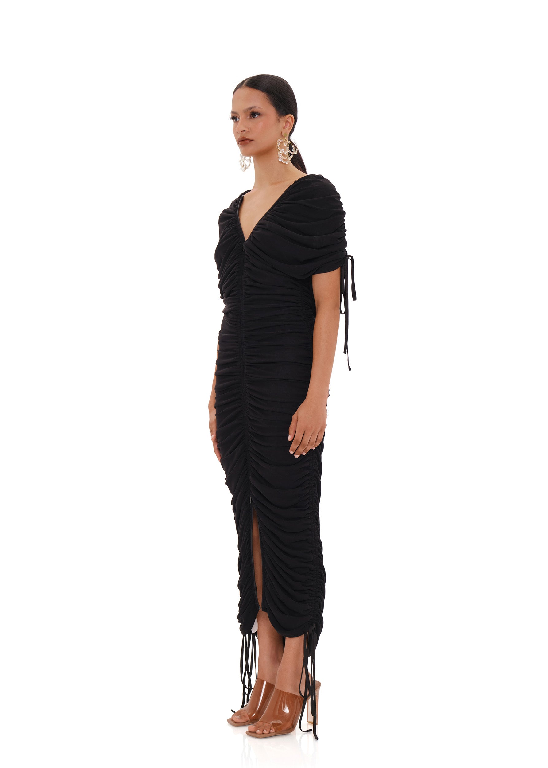 RATU MESH DRESS - BLACK - Bedding image 5