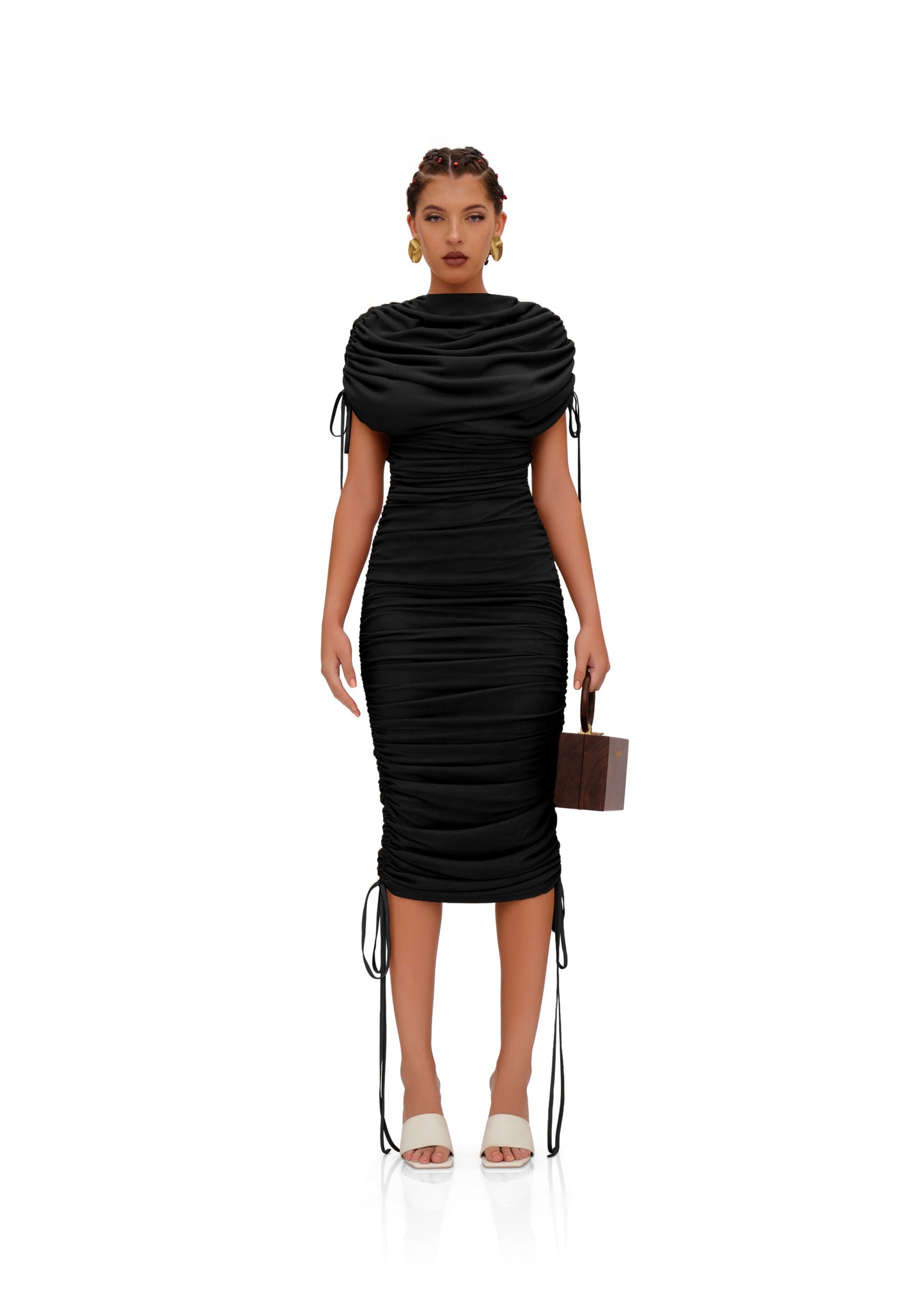 RATU MESH DRESS - BLACK - Bedding image 2