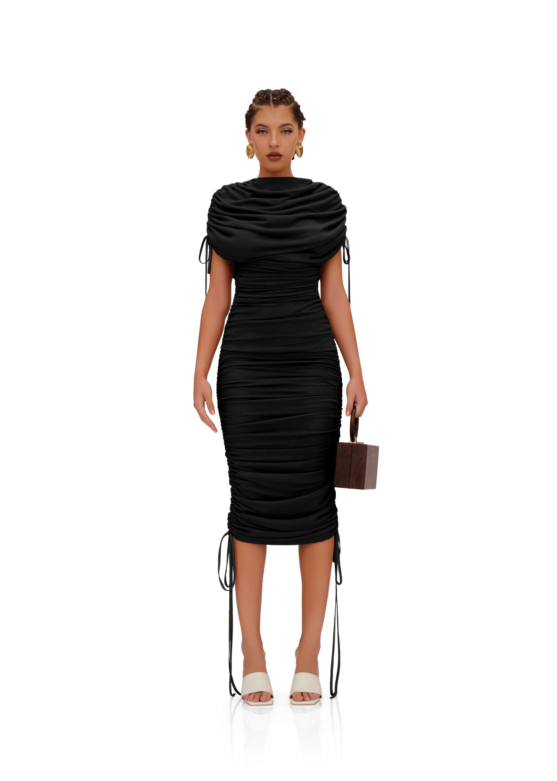 RATU MESH DRESS - BLACK - Bedding image 2