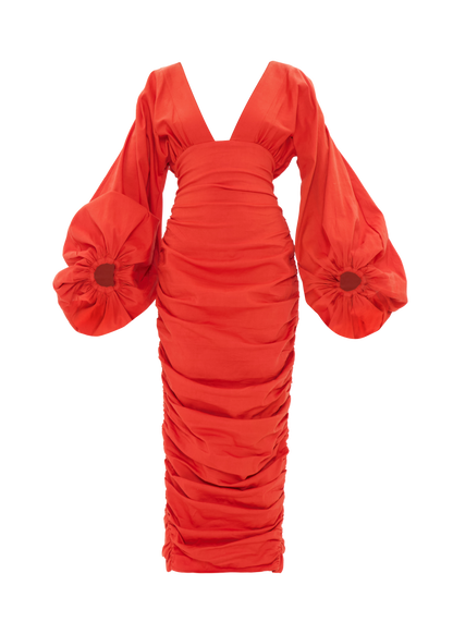 ANIDA DRESS - RED CORAL - Apparel image 1