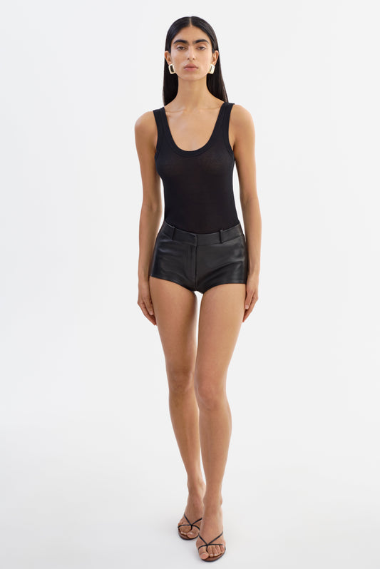 ANNAISE | Leather Hot Shorts - Misc image 1