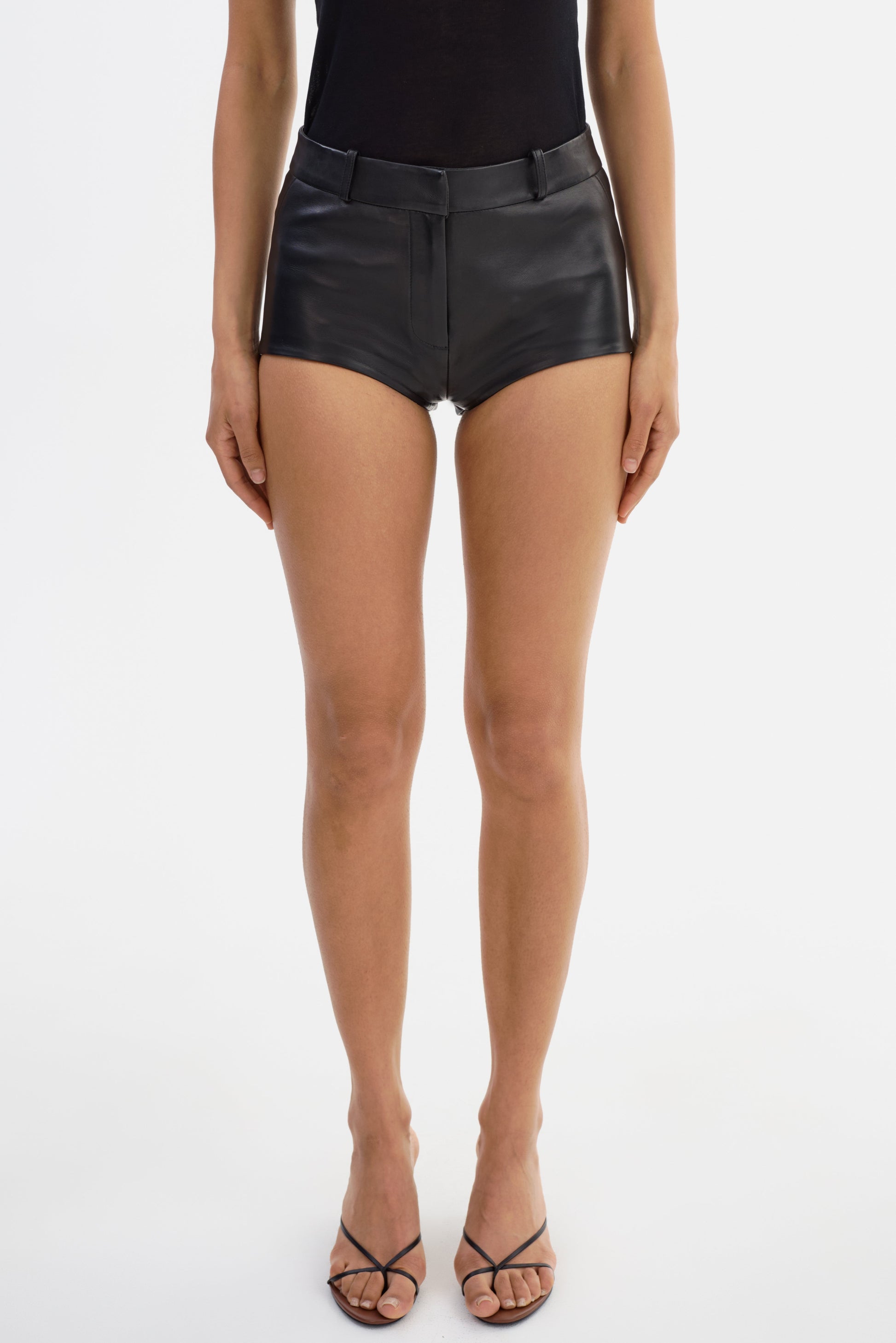 ANNAISE | Leather Hot Shorts - Misc image 2