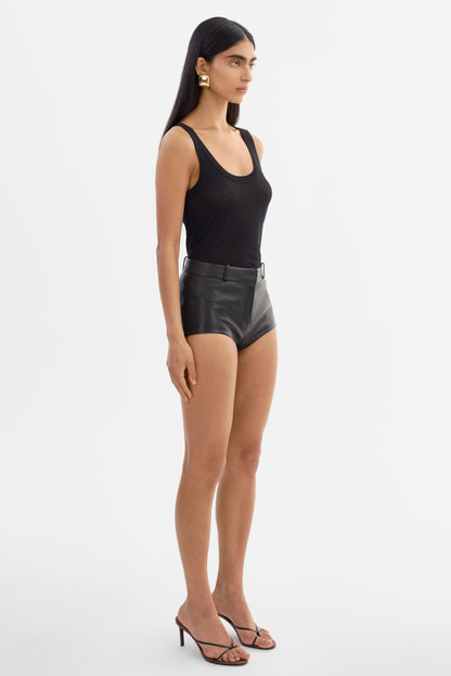 ANNAISE | Leather Hot Shorts - Misc image 5