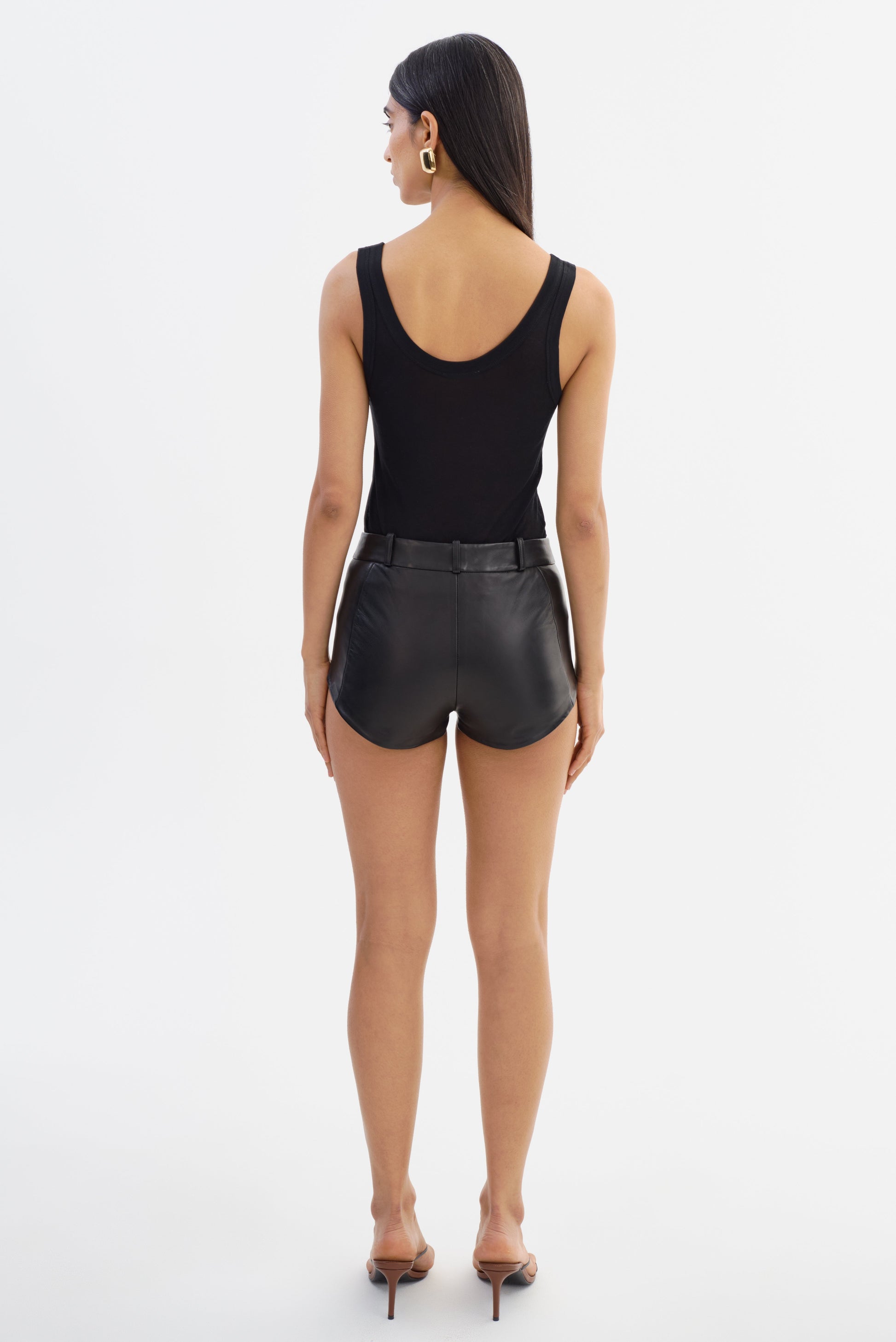 ANNAISE | Leather Hot Shorts - Misc image 6