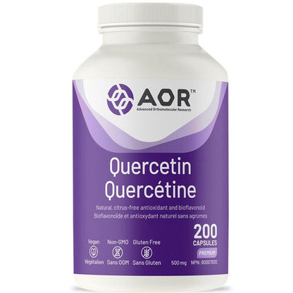 AOR Quercetin 500mg 200 Caps - Accessories image 1