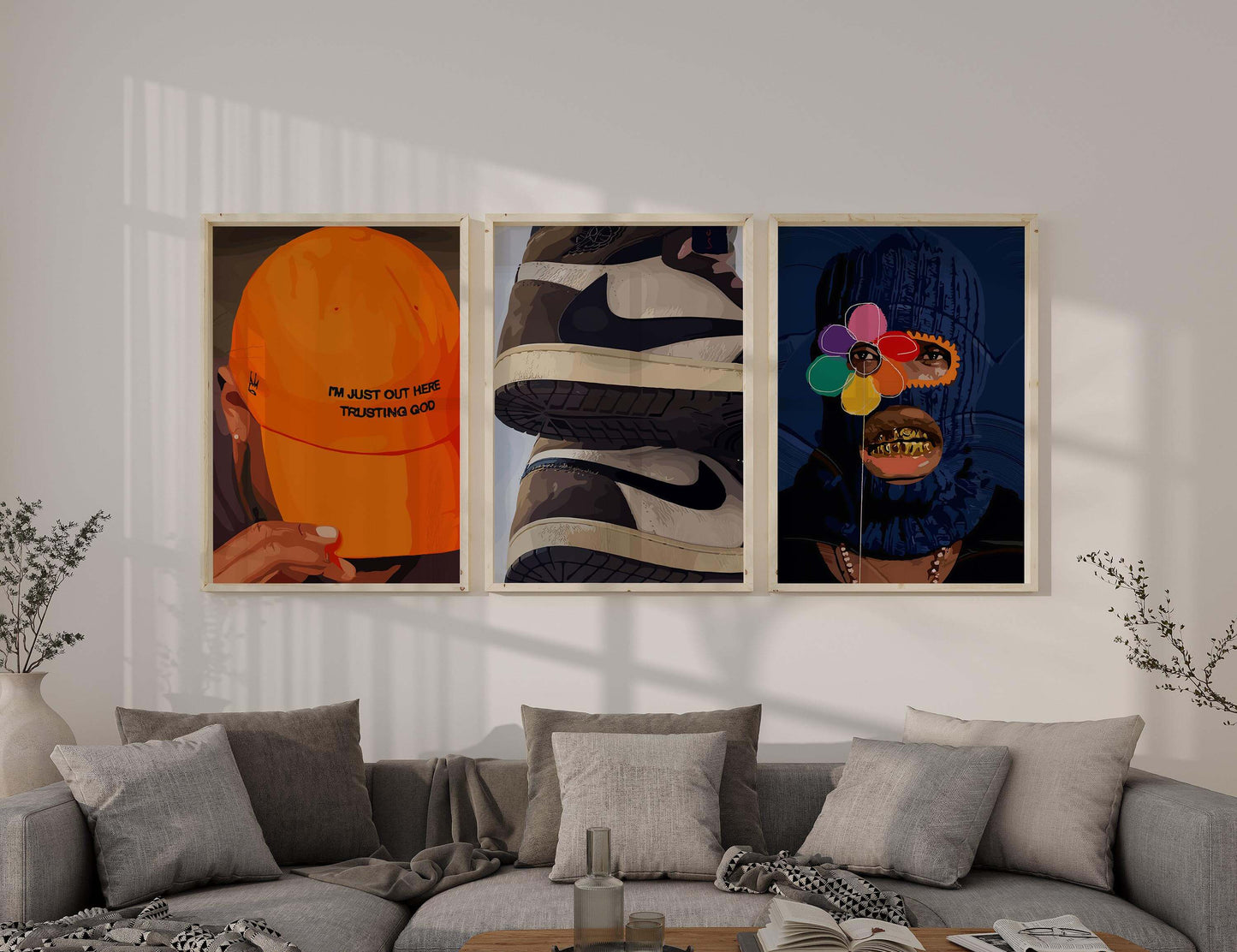 Abstract Black Man Wall Art Set of 12 - Home Decor image 7