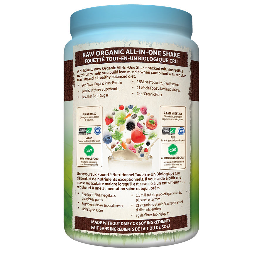 Raw Organic ALL-IN-ONE Shake - Chocolate Cacao - Misc image 2
