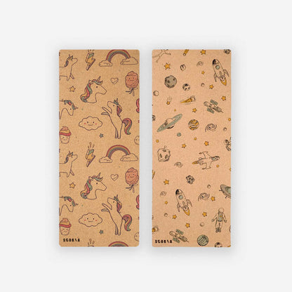Little Yogi's Pack: Kids Unicorn + Kids Space Cork Mats - Kitchen & Dining image 1