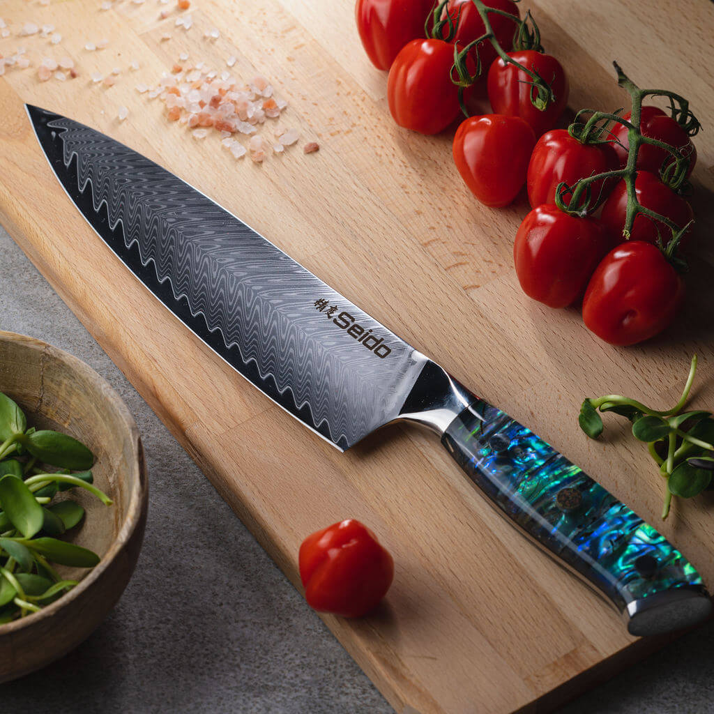 Awabi Damascus Chef Knife Set - Misc image 7