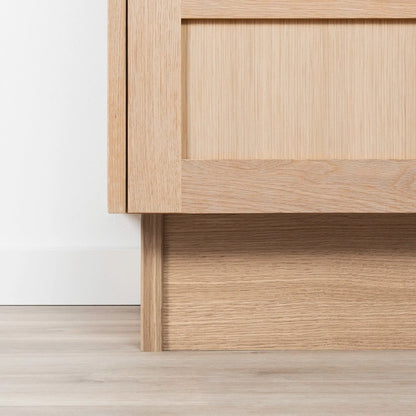 Bridgeport 72" White Oak Bathroom Vanity - All Drawers - Misc image 20