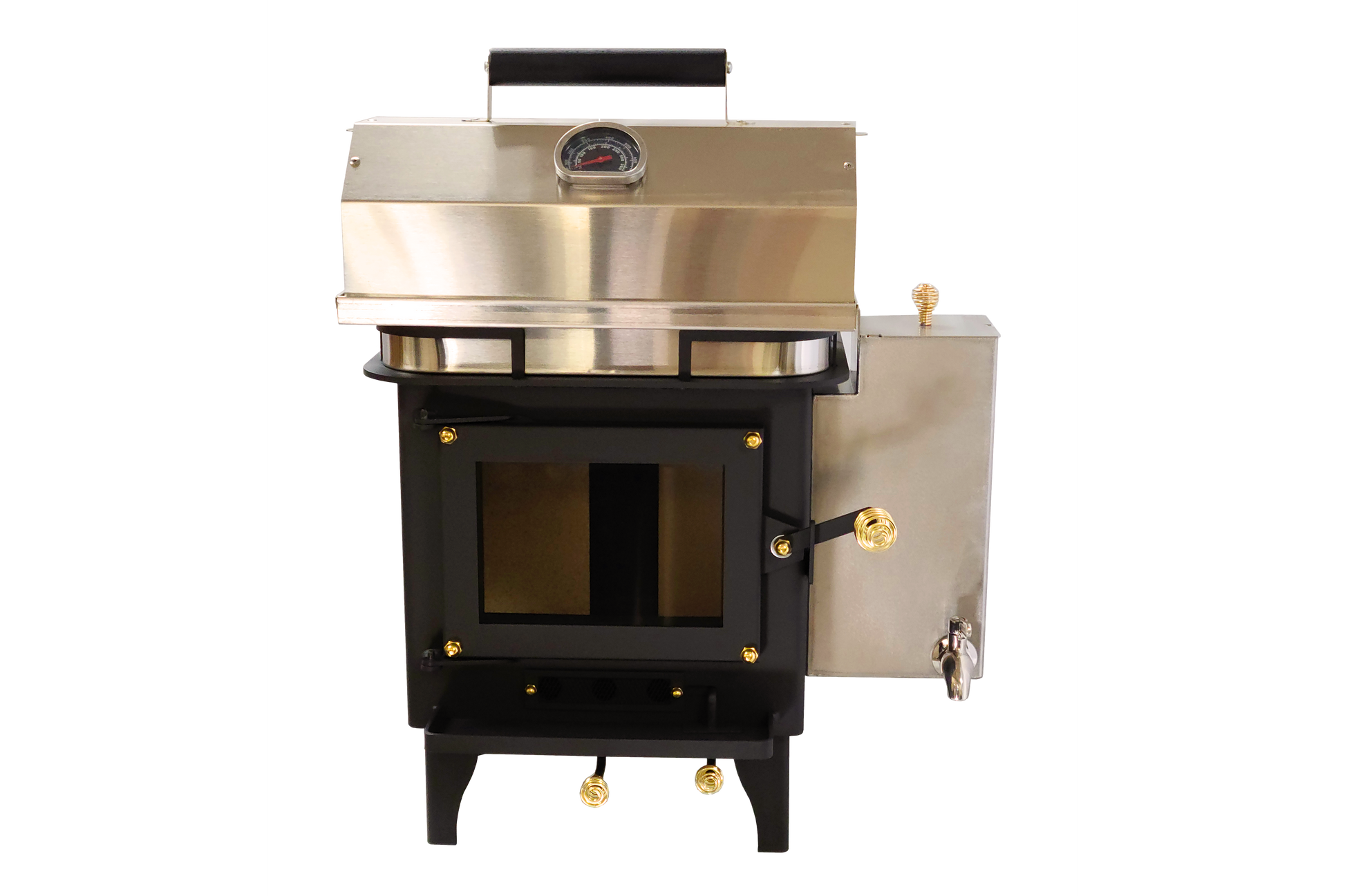 CB-1210-BL Grizzly Cubic Mini Wood Stove Black - Misc image 6