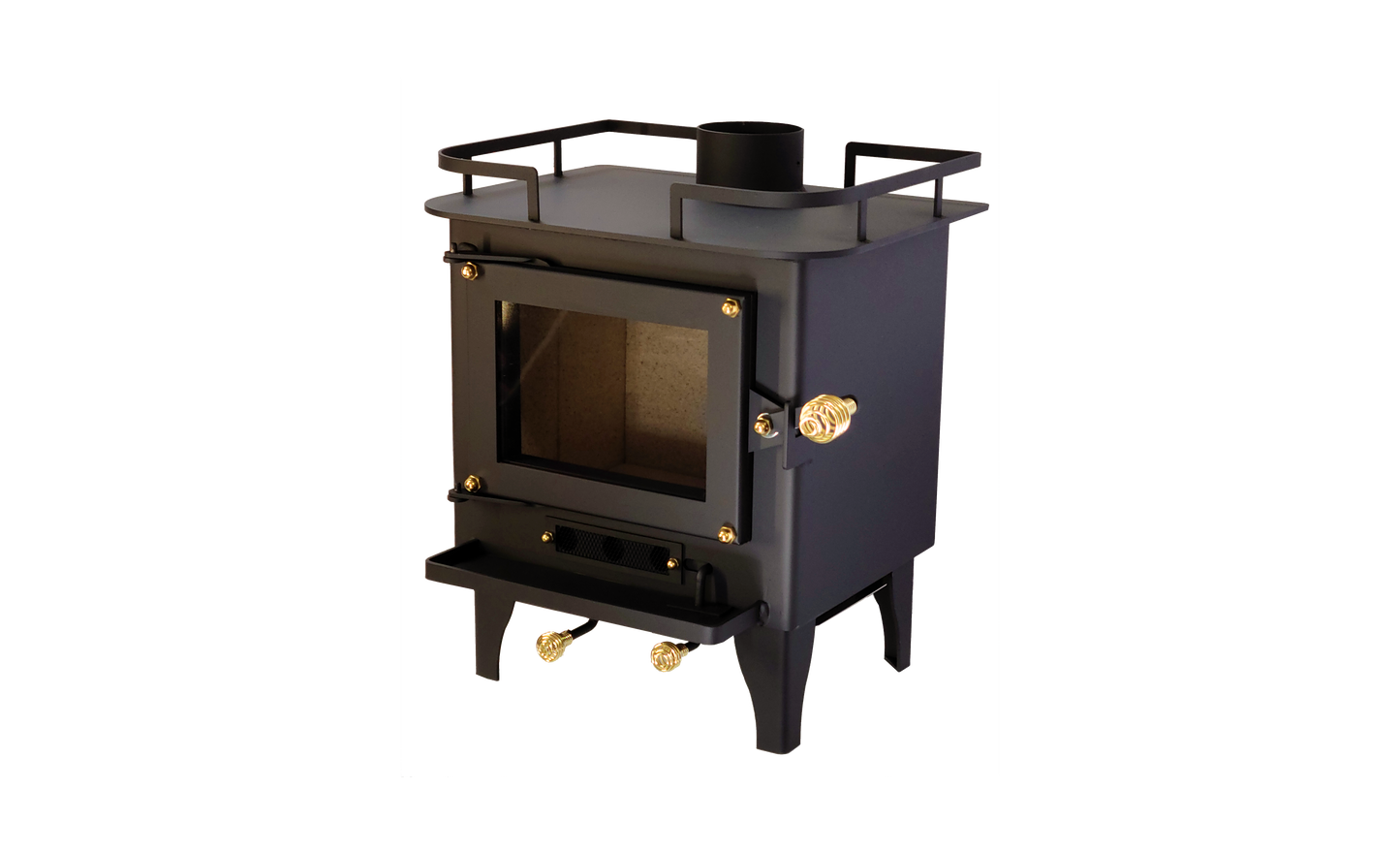 CB-1210-BL Grizzly Cubic Mini Wood Stove Black - Misc image 4