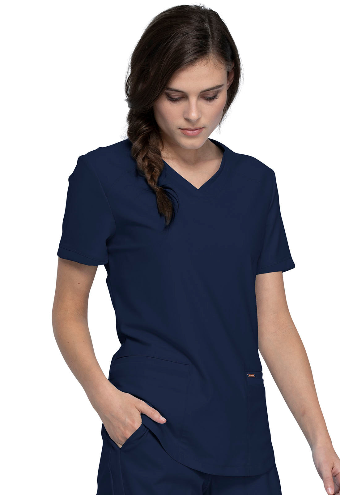 CK840+CK095 Cherokee Form 360º Stretch Scrub Top with Midrise Tapered Leg Pants  (XXS - 3XL) - Apparel image 33
