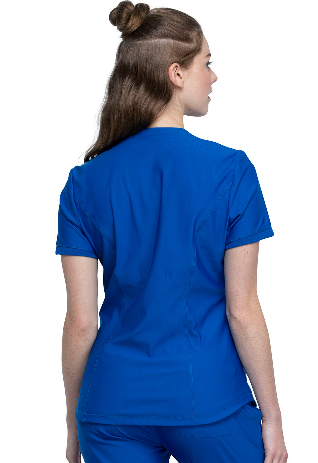 CK840+CK095 Cherokee Form 360º Stretch Scrub Top with Midrise Tapered Leg Pants  (XXS - 3XL) - Apparel image 9