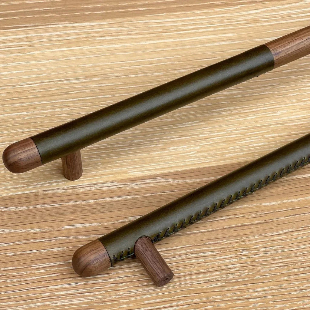 Chapman Wood Appliance Pulls With Half Leather - Misc image 3