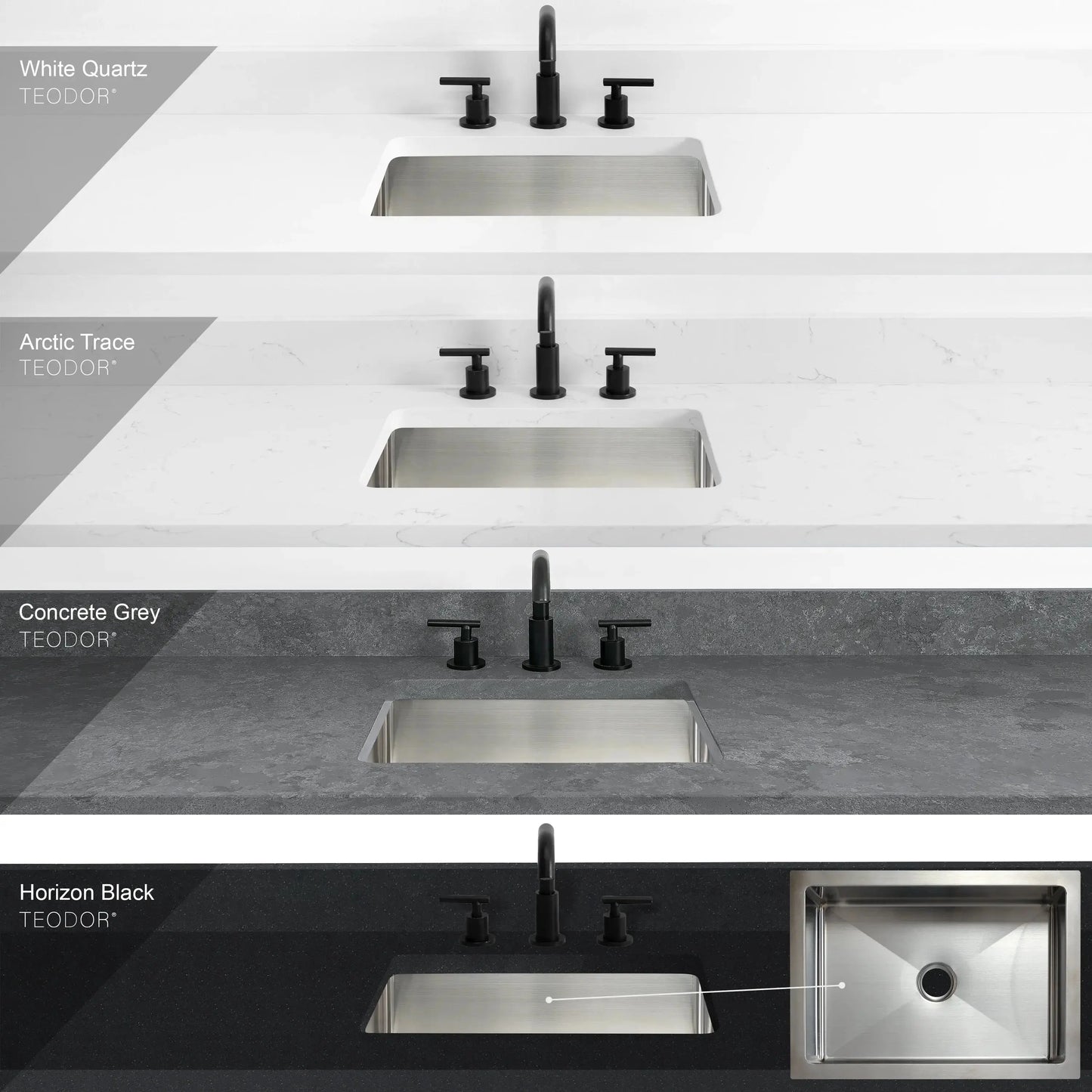 Bridgeport 72" White Oak Bathroom Vanity - All Drawers - Misc image 37
