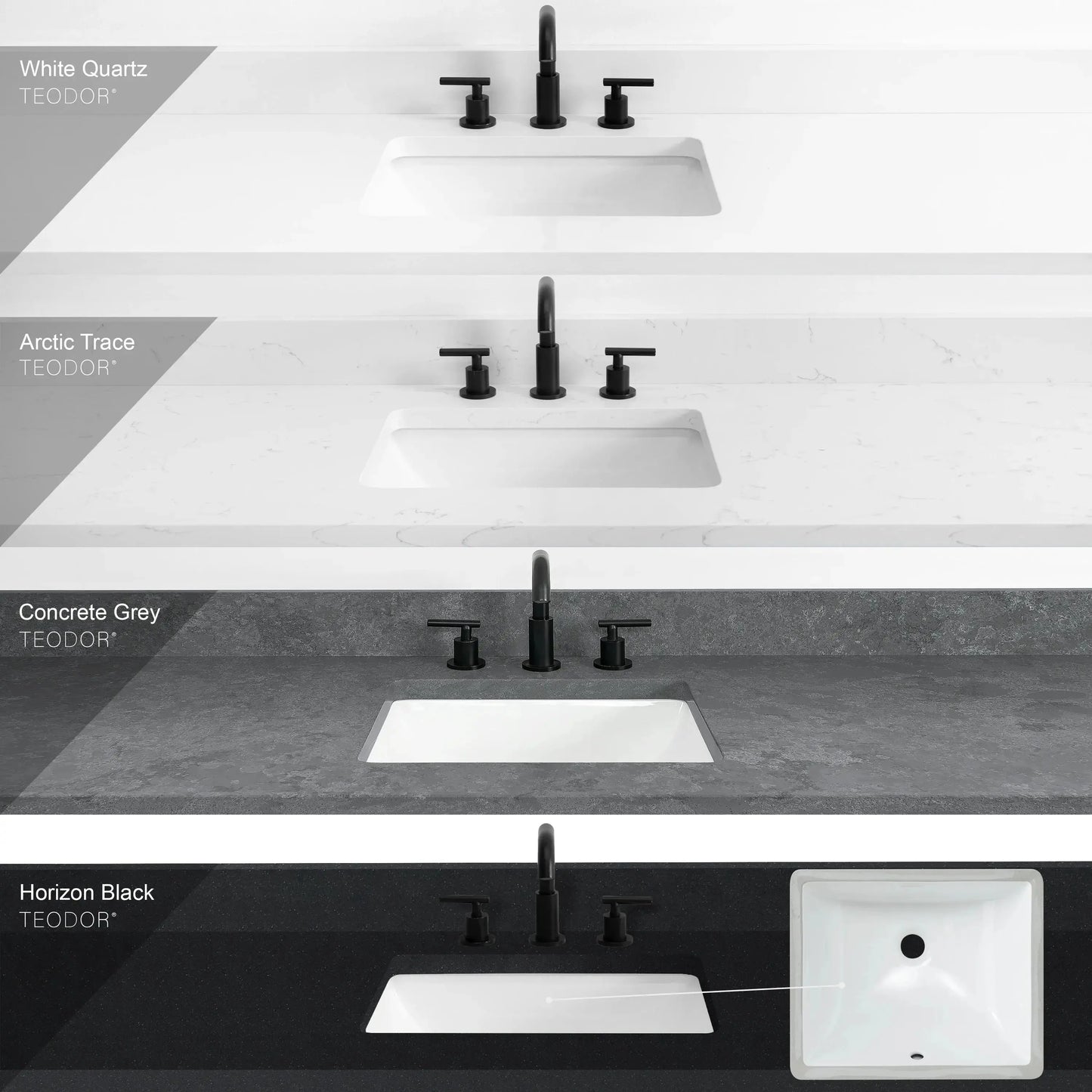 Bridgeport 72" White Oak Bathroom Vanity - All Drawers - Misc image 36