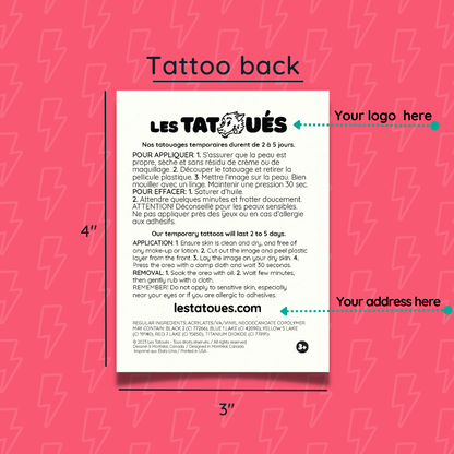 Tatouages personnalisés 3 X 4 po - Misc image 2