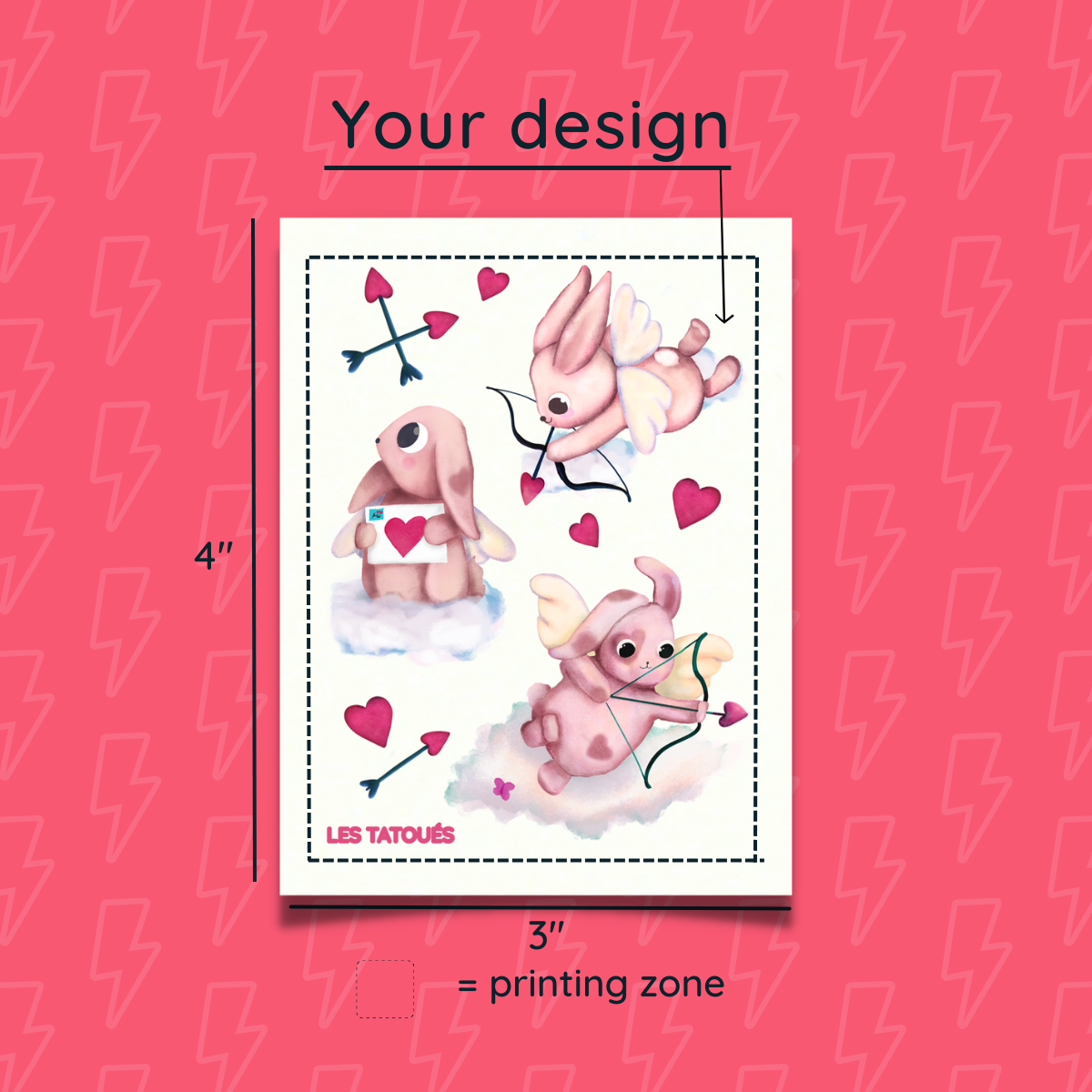 Tatouages personnalisés 3 X 4 po - Misc image 1